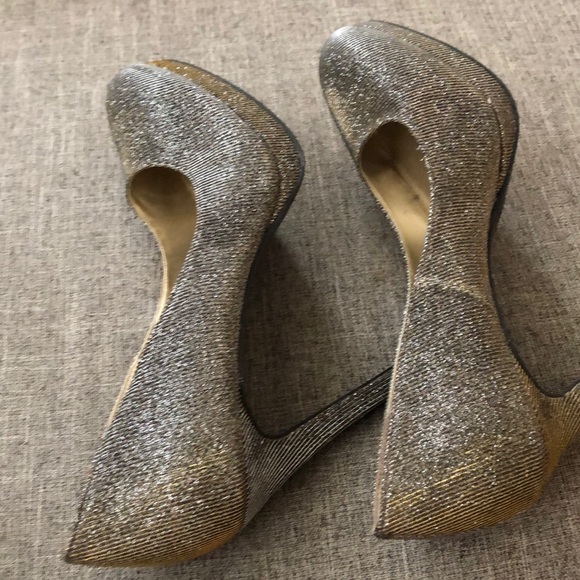 Fiona Women’s Gold/Silver Heels - Picture 3 of 6